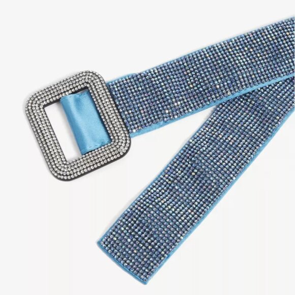 Benedetta Bruzziches | Venus Rhinestone Crystal Mesh Belt, Size 100 - Picture 2 of 4